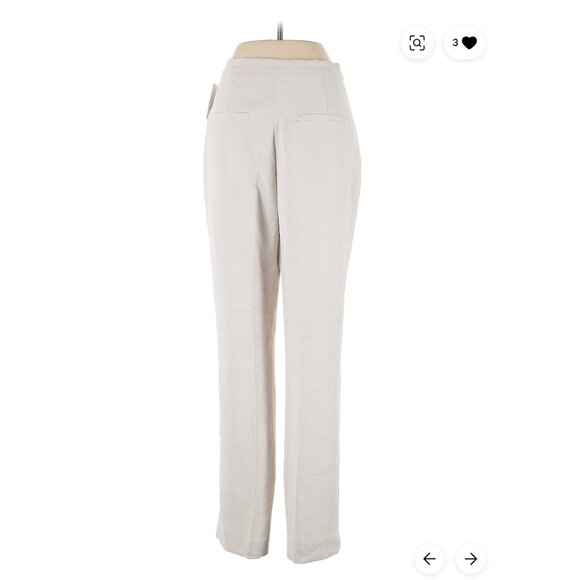 Light Cream Dress Pants Slacks Workwear Business Casual - Picture 3 of 4